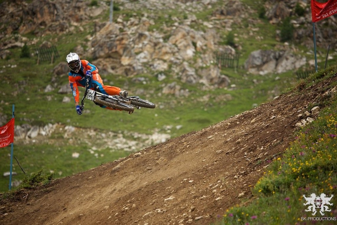 Ben Reid beim Downhill-Weltcup in Val D'Isère 2012 Ben Reid beim Downhill-Weltcup in Val D'Isère 2012
